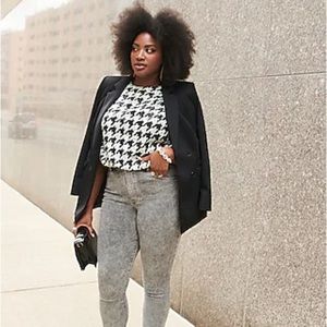 NWT Express Sequin Sleeveless Top Houndstooth